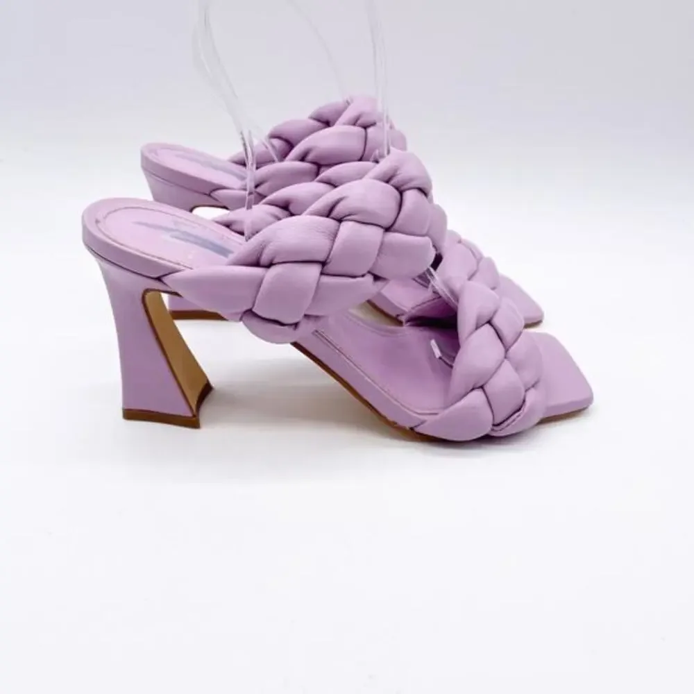 Marc Fisher Women's Light Purple Hammy Leather Block Heel Sandals Size 5M‎